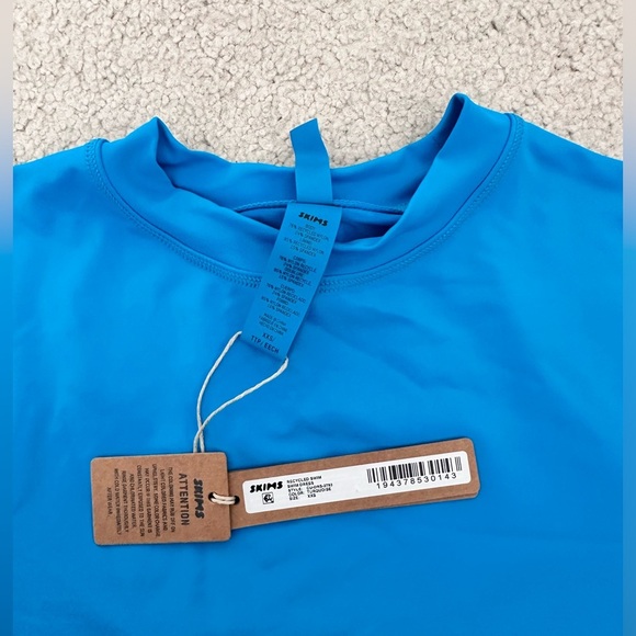 NWT SKIMS Turquoise Recycled Swim Swim Dress Size XXS - Picture 3 of 7